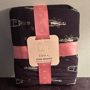 Soma Cool Nights Champagne Pajama Set